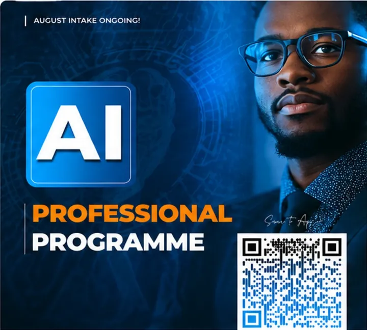 AI Professional Programme August intake course poster