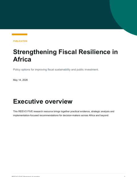 Strengthening Fiscal Resilience Africa Cover